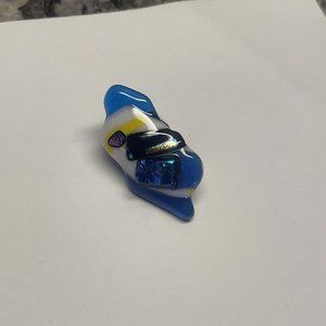 Pretty Handcrafted Art Glass Brooch Tack Pin